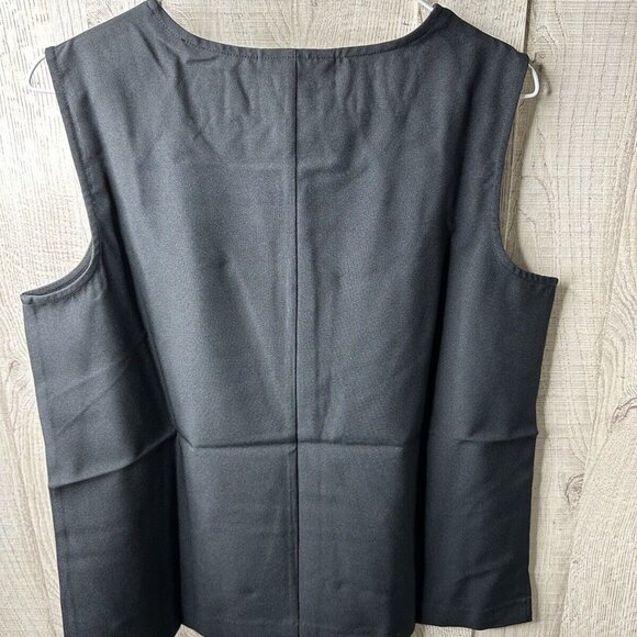 Elizabeth Williams Black 3 piece Outfit Pants, Top & Sheer Jacket Size Medium - Picture 6 of 10